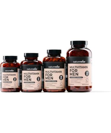NatureWise Multivitamin for Men - Daily Male Support - Minerals & Herbs for Energy Performance Immunity - with Vitamin A C D B-Complex - Soy & Gluten-Free Non-GMO - 90 Capsules 45-Day Supply Unflavored 90 Count (Pack  - Buy Online on GoSupps.com