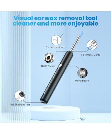 Ear Wax Removal - Ear Cleaner - Ear Camera - FSA HSA Eligible - Ear Wax Removal Kit - Ear Wax Removal Tool Camera - 1080HD Effective for Cleaning Ear Wax Build-Up - Buy Online on GoSupps.com