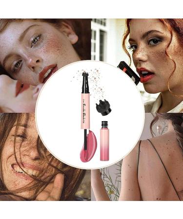 CGACCSD Blush Cream Stick Waterproof Cosmetics Cheek Marker Double Sided Fake Dot Pen for Women as a Gift for Girlfriend for Birthday Parties Dates Photos and Stage Performances - Buy Online on GoSupps.com