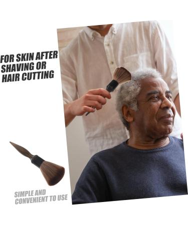 Housoutil Hair Brush Duster Barbers Brush Haircut Brush Hair Cutting Brush Neck Brush Barber Long Handle Wood Accessories - Buy Online on GoSupps.com