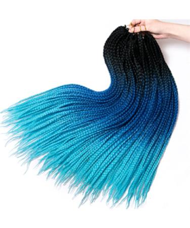 Wigs head frame braid 24 inches 22 roots/pack box braid hair braid extension is suitable for crocheted hair P 24 inch/1 PSC P 24inch/1PSC