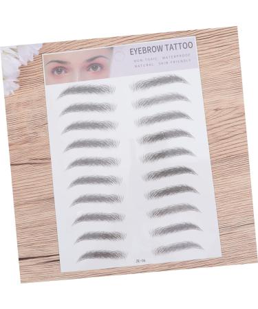 Housoutil 2pcs 3d Eyebrow Stickers Natural Eyebrow Stickers Imitation Eyebrow Tool Eyebrow Trimming 6d - Buy Online on GoSupps.com
