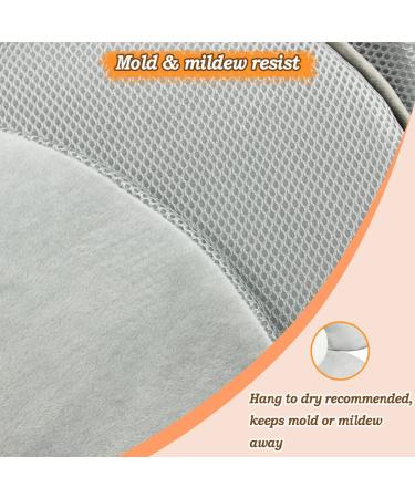 Vocheer Flower Baby Bath Support Pad - Grey | Infant Bathtub Mat for Newborn Comfort - Buy Online on GoSupps.com