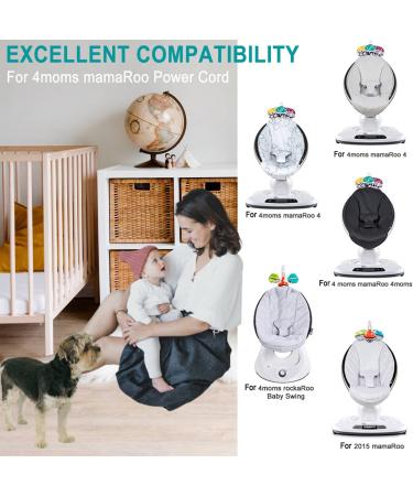 AlloverPower 12V 3A Charger for 4moms mamaRoo 2/4 & Rockaroo Baby Swing - Replacement AC Adapter (6.3Ft) - Buy Online on GoSupps.com