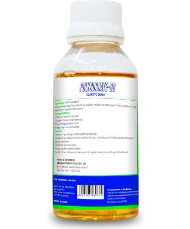 MyOC Polysorbate 80 Liquid (120ml) - CGMP Quality Emulsifier for Cosmetics Surfactant & Lotion Crafting - No Falsifications International Shipping - Buy Online on GoSupps.com