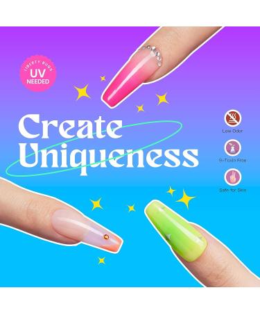 Luminous Gel Nail Polish Kit - 6 Glow In The Dark Colors | Spring Summer Gel Polish Set | Soak Off, Nail Art Design | Fluorescent Beauty Gift - Buy Online on GoSupps.com