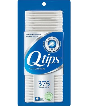 Q-tips Cotton Swabs 375 ct with Travel Holder Case - Portable and Convenient Purse Size - Buy Online on GoSupps.com