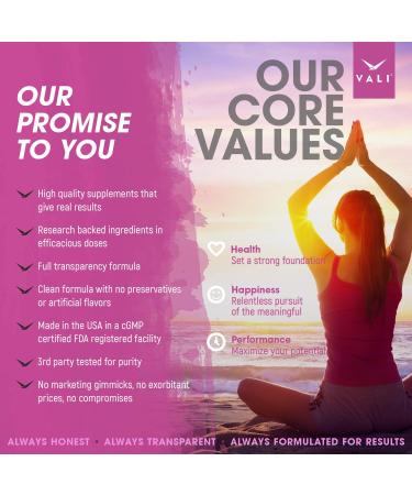 VALI Renew PMS Relief Supplement - Herbal Formula for Women's Menstrual Cycle Support Cramps & Mood Relief - 60 Veggie Capsules - Buy Online on GoSupps.com