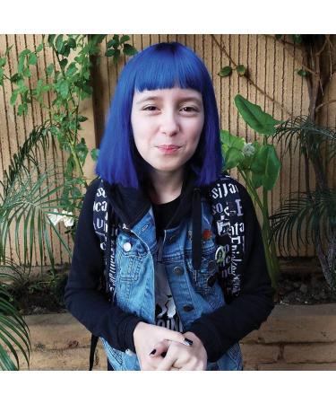 Manic Panic Rockabilly Blue Hair Dye 4oz - Vegan Semi-Permanent True Neutral Blue Color - PPD & Ammonia Free - Buy Online on GoSupps.com