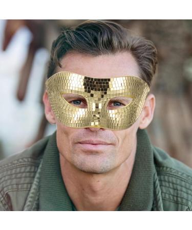 Alipis Disco Ball Glitter Mask | Shiny Music Half Face Mask for Halloween & Carnival | Cool Masquerade Accessory - Buy Online on GoSupps.com