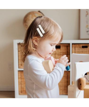 Cinaci 60 Pairs DIY Metal Duck Beak Hair Clips - Monochrome Fabric Covered Accessories for Babies Girls Toddlers & Teens - 5cm Fully Lined - Buy Online on GoSupps.com