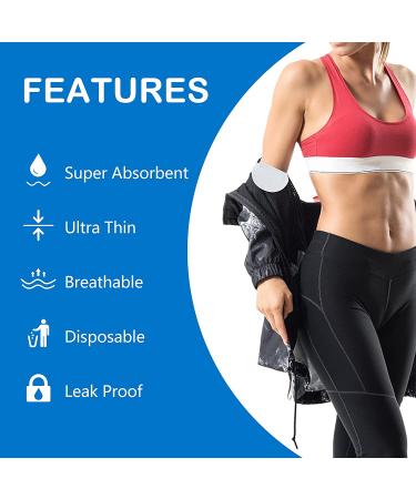 Chanskyu Underarm Sweat Pads 100 Pack - Premium Quality Hyperhidrosis Protection for Men and Women - Comfortable, Unflavored, Non-Visible, Extra Adhesive - Disposable Armpit Shields for Non-Sweat Protection - White - Buy Online on GoSupps.com