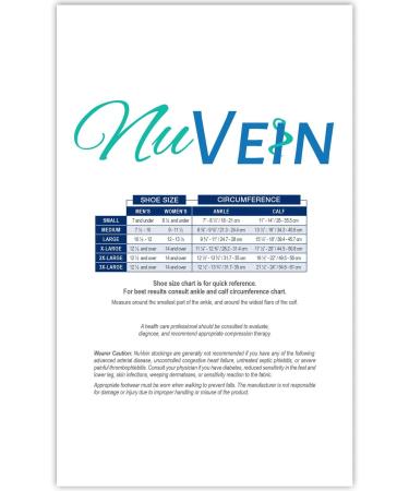 NuVein Medical Compression Stockings 20-30 mmHg Support Knee Length Closed Toe Beige Medium - Men & Women - Buy Online on GoSupps.com
