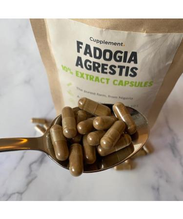 Cupplement Fadogia Agrestis 60 Capsules - 10% Extract 500 MG | 4 Sachets + Free Pillbox - Superfood 5 Pack - Buy Internationally - Buy Online on GoSupps.com