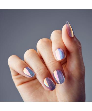 Shop KISS Gel Fantasy Press-On Nails - Silver Oval Shape Short Size 28 Nails & Glue Included - Perfect for International Delivery - Buy Online on GoSupps.com