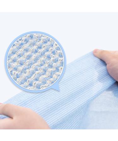 4 Pcs African Bath Sponge & Exfoliating Shower Towel Set - Back Scrubber 37 x 11.8 in - Japanese Washcloth Modu 4pcs - Buy Online on GoSupps.com