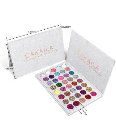 Glitter Eyeshadow Palette | 40 Bright Colors Matte Shimmer Eyeshadow Makeup Pallete - Long Lasting and High Pigment Eye Shadow Cosmetics Set For Halloween Cosplay Make Up - Buy Online on GoSupps.com