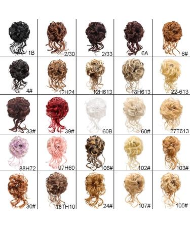 Messy Bun Hair Piece for Women Messy Bun Hair Piece for Women Messy Hair Bun Scrunchies with Elastic Band Synthetic Curly Donut Chignon Ponytail Hairpiece for Daily Wear Fake Hair Accessories for W AM41-04 - Buy Online on GoSupps.com