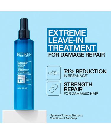Redken Extreme Anti-Snap Leave-In Treatment 8.5 Fl Oz - Anti-Breakage Formula - Buy Online on GoSupps.com