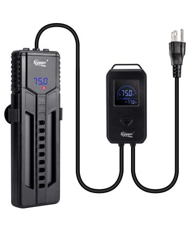 hygger 500W 800W Titanium Steel Aquarium Heater for Fresh Water, Digital Submersible Heater with Built-in Thermometer, External LCD Display Thermostat Controller 800W (for 120-180 gallon)