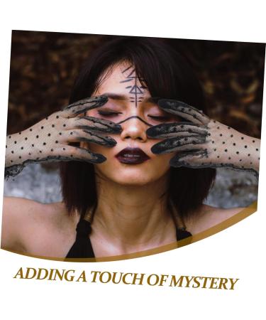 Beaupretty Women Lace Gloves 1 Pair Halloween Gloves Elegant Gloves Black Gauntlet Gloves Party Gloves Black Gloves Prom Accessories Wedding Short Lace Gloves Wedding Dress Bride - Buy Online on GoSupps.com