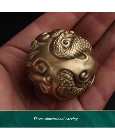 Unbit Ballstretcher - Pure Brass Magnetic Stress Ball for Health & Massage | Baoding Balls for Pressure Relief | International Shipping - Buy Online on GoSupps.com