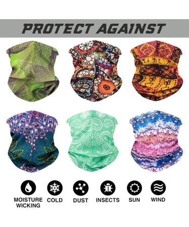 Faybox Bridal Elastic Headband | Multifunctional Sport Seamless Neck Scarf | UV Durable Boho Headgear for Outdoor Activities - Buy Online on GoSupps.com