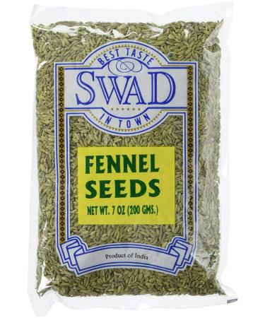 Great Bazaar Swad Fennel Seeds, 7 Ounce (7oz) 7 Ounce (Pack of 1)