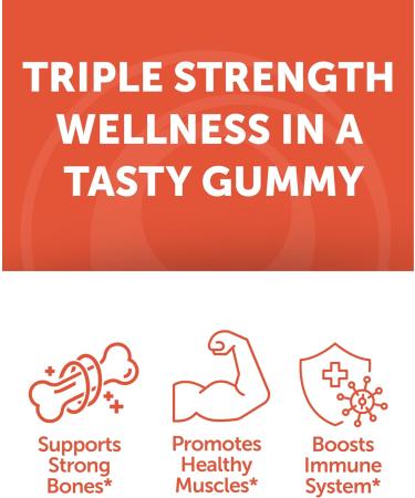 Lunakai USA Made Calcium Magnesium Zinc + D3 + K2 Gummies Bundle Naturally Flavored Non-GMO 60ct Each - Buy Online on GoSupps.com