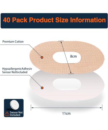 40 Pieces Freestyle Libre 3 & 2 Patches - Waterproof Breathable Sports Plaster for Sensors - Buy Online on GoSupps.com