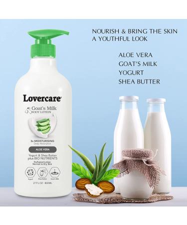 Lover's Care Aloe Vera Body Lotion for Normal Skin - 27.05 oz (800ml) | Hydrating Moisturizer for All Skin Types - Buy Online on GoSupps.com