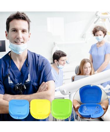 6 Pack Denture Containers - Portable & Leak-Proof Tooth Boxes with Ventilation | Orthodontic Prosthesis Storage (3 Colors) - Buy Online on GoSupps.com