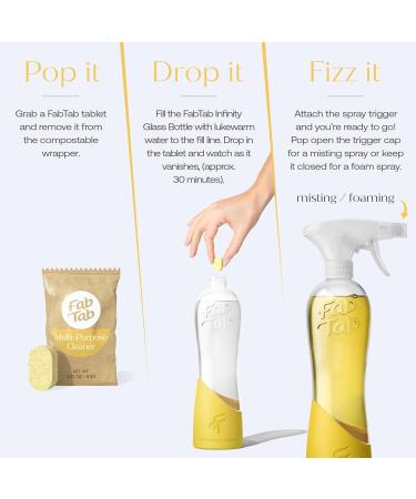 Multi-Surface Cleaner Starter Kit - Natural All-Purpose Cleaning Tablets - Eco-Friendly Plant-Based & Plastic-Free Household Cleaners - Hotel Scent No Harsh Chemicals - Buy Online on GoSupps.com