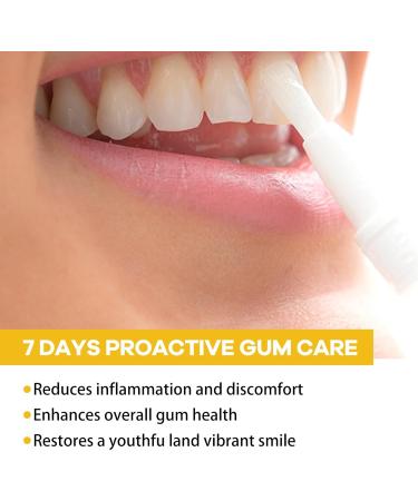 7 Days Proactive Gum Treatment Gum Instant Treatment Gel Teeth Stain Remover for Sensitive Teeth Stain Removal Care Deeply Cleaning Gums (3PCS) - Buy Online on GoSupps.com