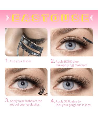 Super Strong Lash Bond & Seal - 5ml+5ml DIY Individual Lashes Glue for Cluster Extensions - International Shipping - Buy Online on GoSupps.com