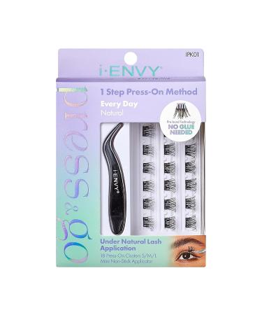 i-ENVY Press&Go Self Adhesive Eyelashes Kit | No Glue Easy Application Natural Look Shop Internationally - Buy Online on GoSupps.com