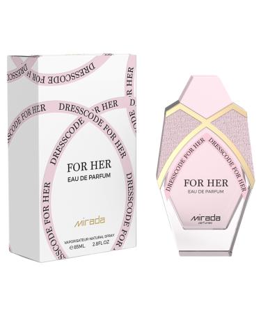 MIRADA Dresscode For Her Women's Eau de Parfum (EDP) 2.8 FL. Oz (85ml) Women s Perfume with Notes of Strawberry Raspberry Blackberry Sour Cherry Black Currant Mandarin Orange Lemon Violet