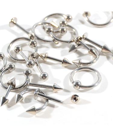 3D Metal Punk Nail Charms - Tungsten Carbide Cross Spike Nose & Lip Rings | Y2K Gothic Nail Decorations & Face Makeup - Buy Online on GoSupps.com