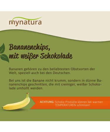 Jeske Sports Supplies Mynatura Banana chips white chocolate covered I chocolate I banana I snack I topping I candy I in bag 2 x 1000 g - Buy Online on GoSupps.com