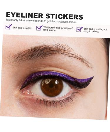 Mikinona Double Sided Tape 18 Pairs Anti Sweat Eyeliner Purple Duct Tape Adhesive Eye Line Strip Eyeliner Sticker Tool Man Eyes - Buy Online on GoSupps.com
