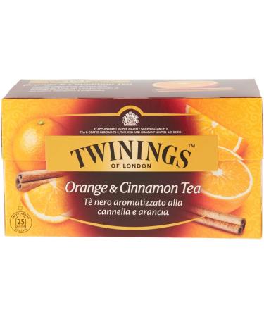  Twinings Twinings Orange Cinnamon Flavoured Black Tea with Wrap-Around Flavour with Caffeine Infused & Herbal Tea 4 Packs of 25 Filters - Buy Online on GoSupps.com