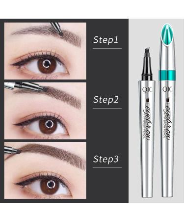 Shop Aibyk's Waterproof Four Tip Eyebrow Pencil - Durable Liquid in Dark Brown for Perfect Micro-Carved Brows - International Shipping Available - Buy Online on GoSupps.com