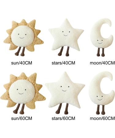 LIBOOI 60cm Sun Cloud Moon Star Pillow Cushion - Cute Nursery Decorative Plush Pillow for Kids Room Sofa - UK1-YH-221129DJ02-5-HD - Buy Online on GoSupps.com