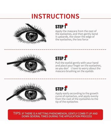 DENGWANG Yanquina Mascara Yanqina Mascara Yanqina Super Long Mascara Yanquina 4D Silk Fiber Lash Mascara 4d Waterproof and Sweat Proof Mascara - Drying and Not Sticky (A-3PCS) - Buy Online on GoSupps.com