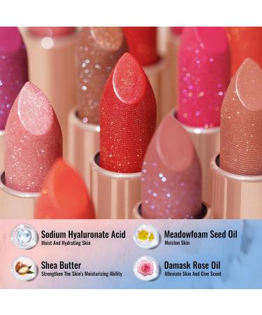 Oulac Lipsticks Set for Women - Nude Lipstick Kit Creamy Texture Hydrating Lip Include Sensual Glow Satin Lipstick Metallic Shine Lipstick and Infinity Mositure Lipstick(SG01 +MSD10+PG06) - Buy Online on GoSupps.com