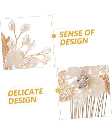 MERRYHAPY Gold Leaf Side Comb Leaf Hair Comb Girl Headpiece Hair Accessories for Women Hair Comb for Bride Metal Hair Comb Bride Headpiece Hair Accessories for Women Hair Pin - Buy Online on GoSupps.com