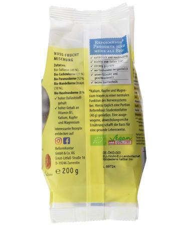 Reformhaus Organic Student Food - Pack of 6 (6 x 200g) | Healthy Nutritious Snacks for Study Sessions - International Shipping Available - Buy Online on GoSupps.com