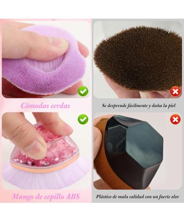 2 PCs Brochas de Maquillaje - Brocha Plana para Base L quida y Herramienta Cosm tica con Caja de Almacenaje - Env o Internacional - Buy Online on GoSupps.com