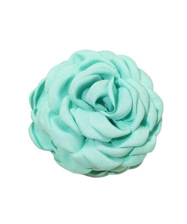 3D Rose Flower Hair Claw Anti-slip Teeth Strong Grip Back Head Hair Clip Large Shower Hair Claw Hair Accessories Green