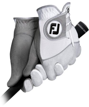 FootJoy Men's RainGrip Golf Gloves - White/Grey Large Pair - Buy Online on GoSupps.com